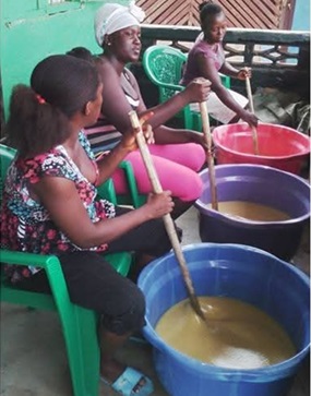 Soap making session