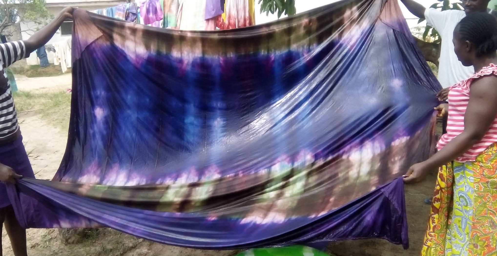 Tie and dye fabric